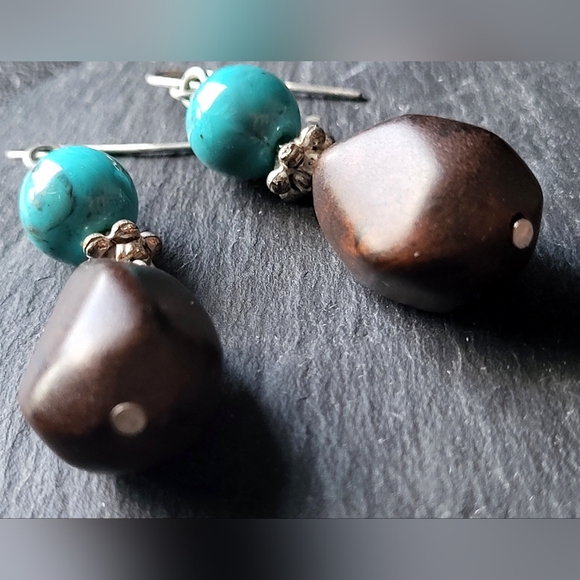 VINTAGE SET!! Turquoise Beaded - Picture 9 of 12